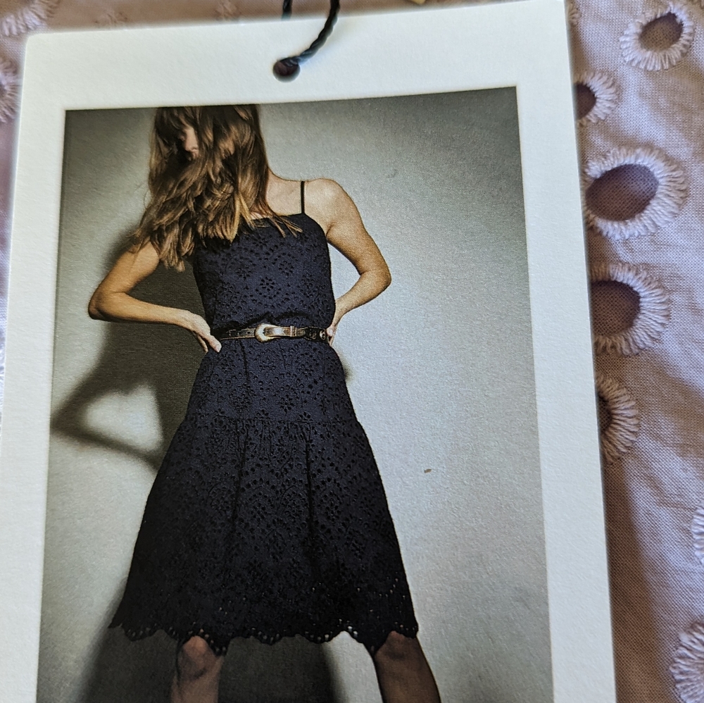 Rayna Drop Waist Cami, indigo, Nation LTD, women's small